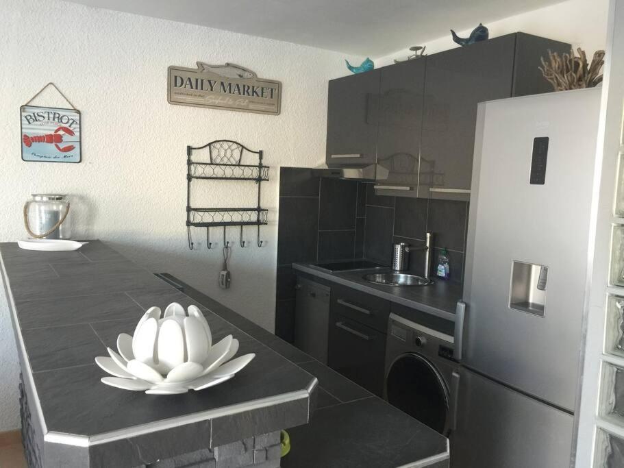 Appartement Vue Mer - Rdc - Parking Prive - Meuble Tourisme 4 Etoiles 아그 외부 사진